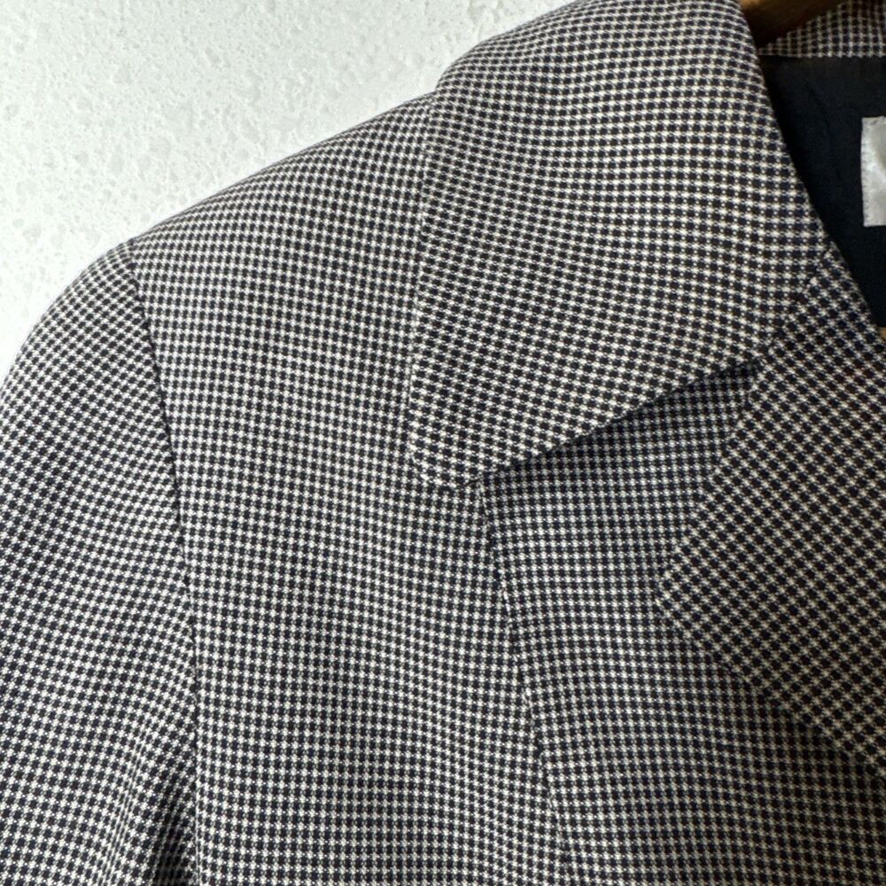 Ports International Blazer Jacket Size 2 Check Print